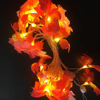 China Hot Selling Change Flashing Led Decorative String Lights Leaf String Lights For Christmas Or Other Holiday Accessories String Light for sale