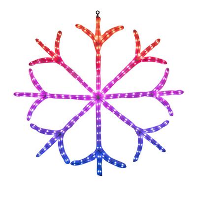 China New Eco-friendly DMX Snowflake Smart Light Eco-friendly Pattern Flashing Garden Building Decoration Led Snowflakes Christmas Lights en venta