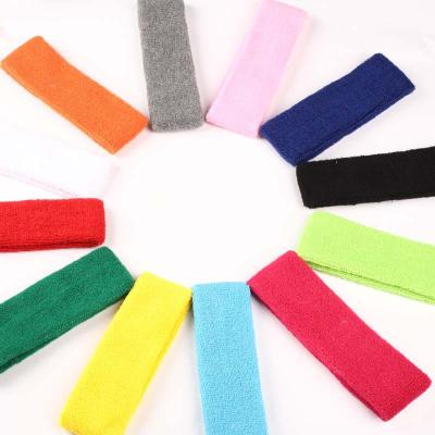 China 2021 New Style Breathable Elasticity Yoga Elastic Sport Fabric Logo Headband Custom Headband For Tennis for sale