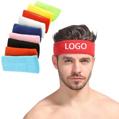 China Breathable Sweat-absorbent men and women elasticity outdoor sports towel headband 2021 shape fitness yoga headband for sale