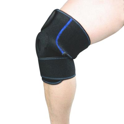 China Wrap With Men's And Women's Knee Brace Hot Cold Gym Weightlifting Ice Pack Elastic Knee Wrestling Support for sale