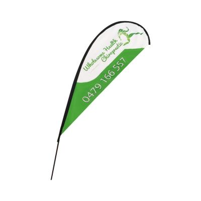 China FLYING Teardrop Banner Flag with Fiberglass Poles and Base for sale