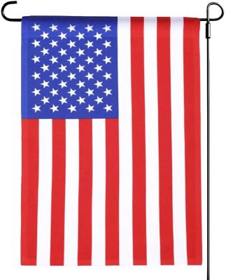 China America Yard Welcome Hanging Flag For Year Round Style Burlap Flag Pack Set for sale