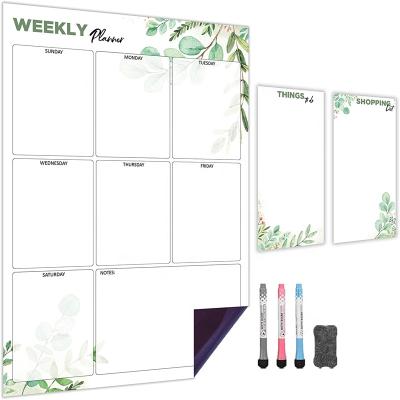 China Animal 3 Set of Magnetic Erase Board A3 Fridge Dry Planner with 3 Markers and an Eraser for sale