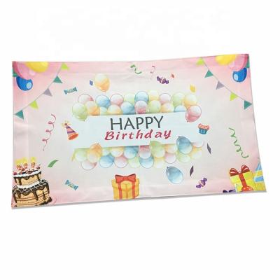 China Birthday Decoration Hanging Banner Printing Custom PVC Vinyl Material With Own Logo Flex Banner for sale