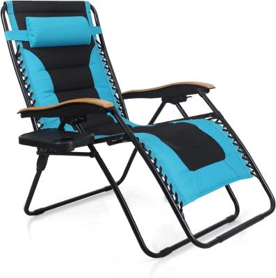 China Pice 2022 Luxury Adjustable Steel Lawn Pedicure Folding Lounge Weightless Chair Recliner Mesh Outdoor One Relax Perfect Garden for sale