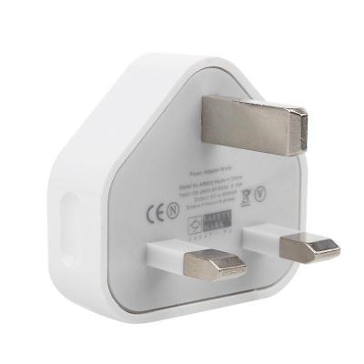 China High Quality UK Plug 3 Pin Fast Charging Travel Mobile Phone Charger 1 USB Socket Mini Home Wall Charger Power Adapter for sale