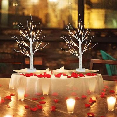 China Holiday Tree Lights Hot Sale Tabletop Birch Tree Led Lights Artificial Branch Tree Christmas Decoration Light For Party Festival Indoor Wedding for sale