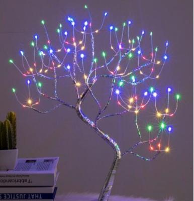 China Led Light Quality 45cm 108 L RGB 1.6cm Christmas Decoration Light Bead Spirit Tree Light Colorful Magic Snowflake Christmas String Timer For Indoor Festival for sale