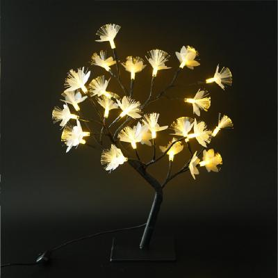 China Christmas Fairy LED String Light Warm Decoration LampTransparent Cherry Blossom Petals Table Lamp Fairy Night for Festival Indoor Outdoor for sale