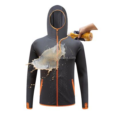 China Custom Antibacterial Fishing Shirts Long Sleeve UV Quick Dry Breathable Fishing Shirt Waterproof Fishing Suit for sale