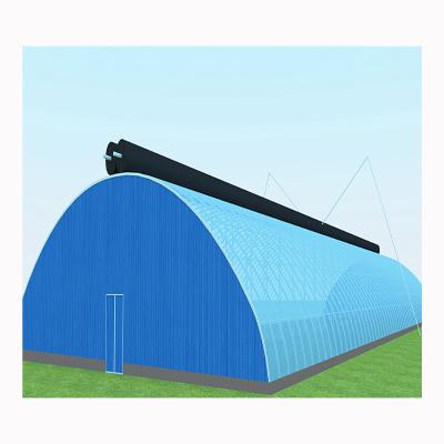 China Fruits Flowers Ariel Easy Single Span Plastic Film Tunnel Vegetable Greenhouse For Commercial for sale