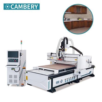 China Hotels Automatic CNC Router Nesting Labeling Machine For Wood Cabinet Furniture Making for sale