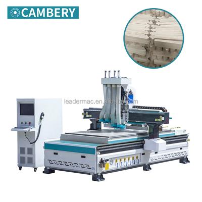 China Hotels ATC Automatic Loading And Unloading Nesting CNC Router Machine For Wood Furniture Production for sale