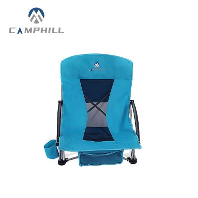 China Foldable Portable Furniture Beach Chair Foldable Backpack Chair with Cup Holder and Cooler Bag for Fishing Beach Travel for sale