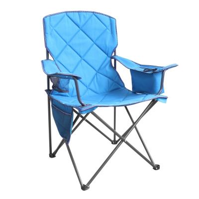 China Foldable Camping Chair Outdoor Foldable Portable Chair With Cooler Bag&Cup Holder For Travel Patio Fishing Hiking for sale