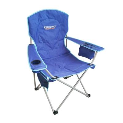 China Outdoor Collapsible Foldable Camping Chair Portable Chair With Cooler Bag Holder for sale