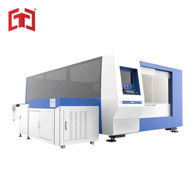 China Factory 1530/2040/2060 Fiber Laser Cutting Machine 1000W-4000W/Double Drive Exchange Table CNC Laser Cutter For Carbon Stainless Steel for sale