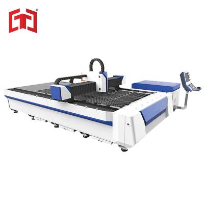 China Factory 1530 750W Raycus fiber laser cutting machine/dual drive cnc laser cutter for carbon stainless steel for sale