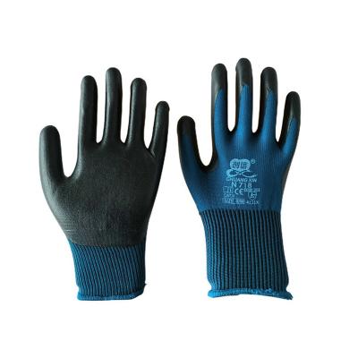 China Flexible Recommend Water Resistant Anti Smash Abrasion Proof Latex Breathable Work Gloves for sale