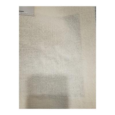 China LXJX1898 470Gsm Heavy Weight 100% Pill Fabrics LXJX1898 470Gsm Anti Pill Fabrics Natural Pure White Linen Texture Plain Sofa Linen Fabric for sale