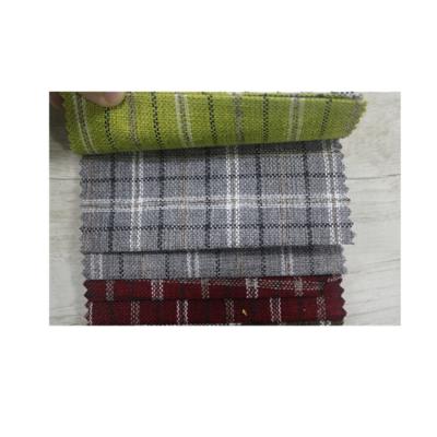 China LX1658 New Design Breathable Textured Plaid Upholstery 100% Polyester Breathable Stretch Fabric for sale