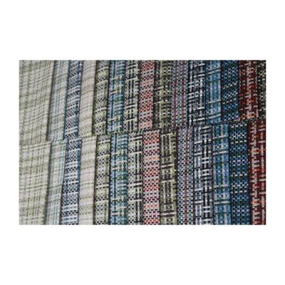 China LXCY1813 Supplier Factory Supply Colorful Gold Plaid Woven Bag Fabric Dobby 100 Polyester Fabric for sale