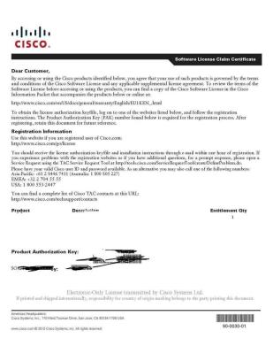 China SL-4330-SEC-K9= Active Added Function Security License for Cisco ISR 4330 Series for sale