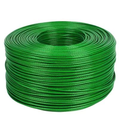 China Electrical Home Appliances 500FT 1000 FT 1X19 7X7 7X19 Stainless Steel Wire Rope Stainless Steel Wire Rope High Tensile PVC for sale