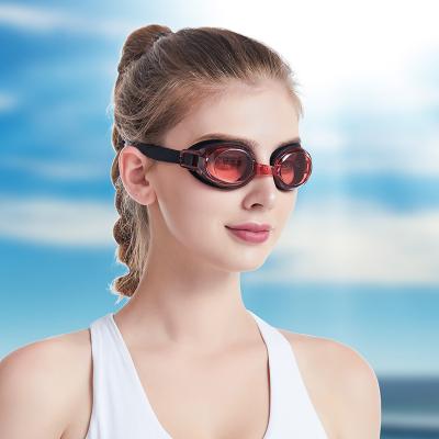 China Sinle Swim Swimming Goggles With UV Anti-Fog Swimming Goggles Free Case Latex Swim Goggles for sale