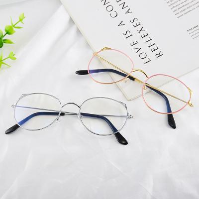 China STAINLESS STAINLESS optical frames men and women unisex round metal eyeglasses glasses for sale