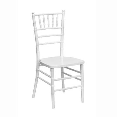 China Porcelain solid wood white wooden chiavari wedding tables and chairs for sale for sale