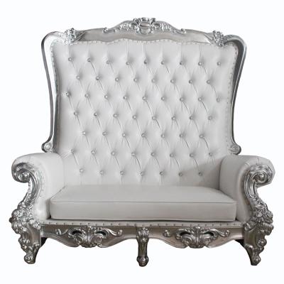 China Furniture wholesale china solid wood royal luxury cheap wedding chairs for bride and groom king throne chairs for sale