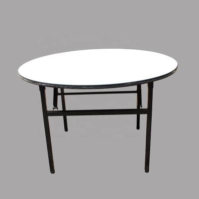 China modern furniture metal folding table leg chairs and wooden banquet tables set used for restaurant for sale