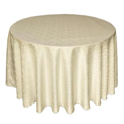 China Oilproof Spandex Banquet Dining Table Cloth Cover Round Rectangle Tablecloth for sale