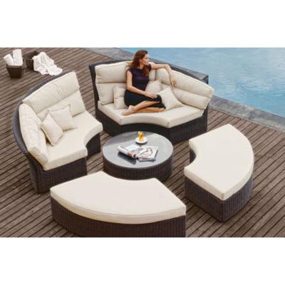 China Outdoor Rattan Sofa Patio Furniture Wicker Garden Sofa Set Eco-friendly Modern Simple New Design Outdoor Garden Sofa Set for sale