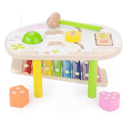 China Toy Wholesales Wooden Musical Knocking a harp xylophone musical instrument set toys for children for sale