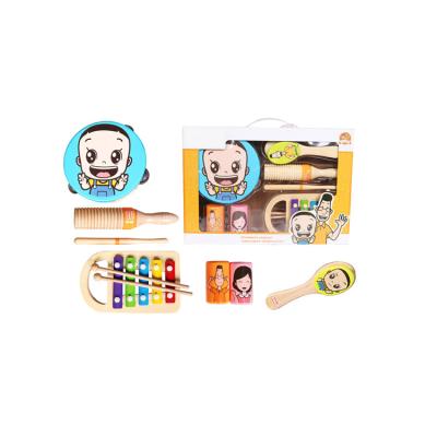 China Musical Instrument Kids Educational Toy Wooden Toy Musical Set for sale