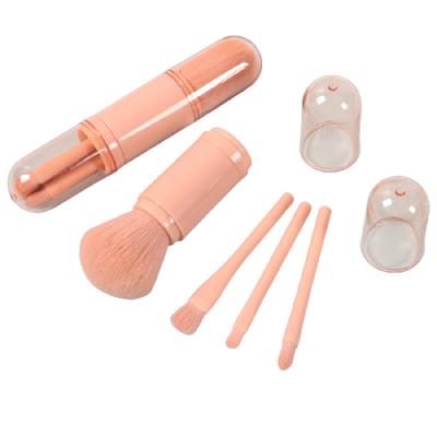 China Angular Blush 4 in 1 Multifunctional Makeup Brush Loose Powder Blush Eyeshadow Set Wholesale Makeup Brush for sale