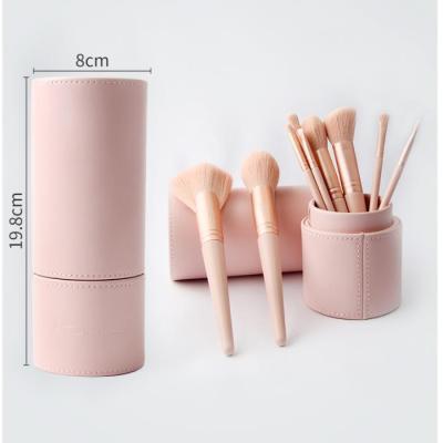 China Angular Blush Makeup Set Brush With Packing Case Private Label Professional Custom Logo Cosmetic Makeup Brush Kit for sale