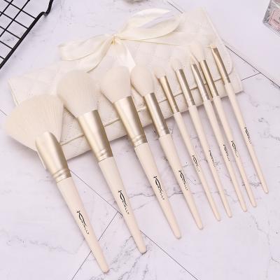 China Angular Blush 9pcs Eyeshadow Brush Cosmetic Foundation Sweep Soft Cute Beauty Tool Makeup Brush Set for sale