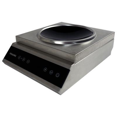 China Commercial Household Heat Temp Stainless Steel Touch Control Housing Wok Induction Wok Cooker 1 Burner for sale