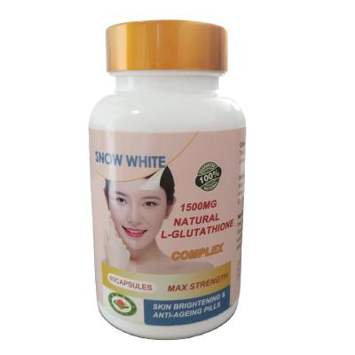 China Natural Adult 1500mg Glutathione Softgel Capsule For Skin Whitening L-Glutathione Capsule Pills for sale