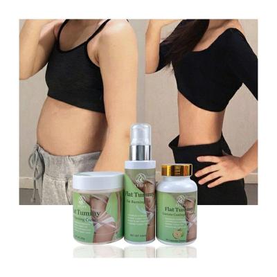 China Firming Hot Private Label Lose Fat Weight Burning Flat Belly Set Oil Cream Capsule Serum Pills Kit Body Slimming Cream for sale