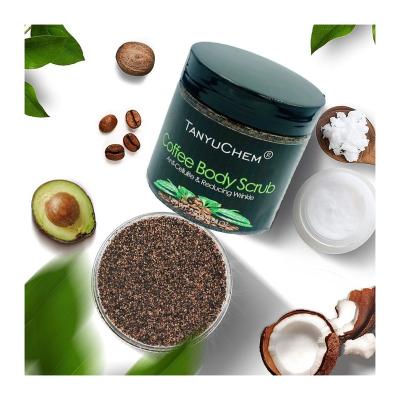 China Exfoliator Supplier Wholesale Scrub Exfoliating Suit Unisex Skin Shea Butter Coffee Body Scrub for sale