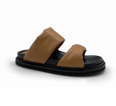 China CUSHIONING the leather sandal for sale