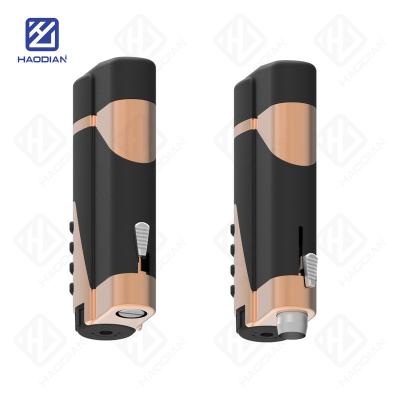 China Straight Double Flames With Cigar Cutter Unique Design Hot Sale Printed Cigar Jet Flame Lighter Refillable Cigarettes for sale