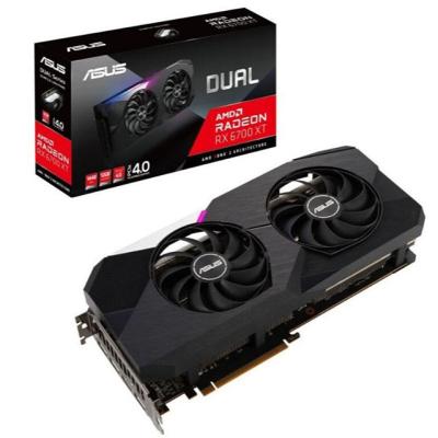 China Hot Selling ASUS DUAL-RX6700XT-12G Graphics Card Workstation Gaming Card for sale