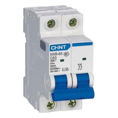 China Chint Circuit Breaker Miniature Circuit Breaker MCB NXB-63 1P+N C16 With 6000A Overload And Short Circuit Protection for sale