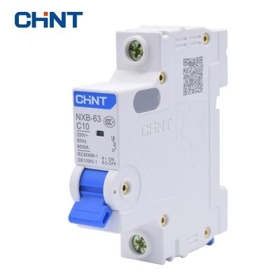 China CHINT Miniature Circuit Breaker NXB-63 1P 1A 3A 6A 10A 16A 20A 25A 32A 40A 63A 230V 50HZ Miniature Switch MCB New DZ47 6000A for sale